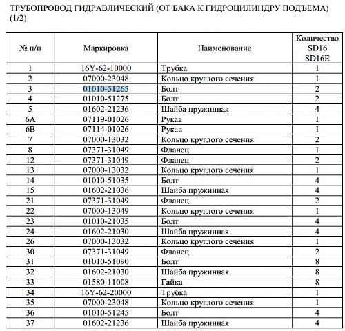 Болт 01010-51265 Болт 01010-51265