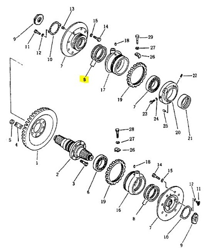 Кольцо уплотнительное 16Y-16-00012 Кольцо уплотнительное 16Y-16-00012