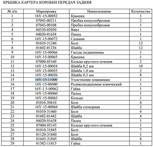 Сальник 16Y-15-11000 Сальник 16Y-15-11000