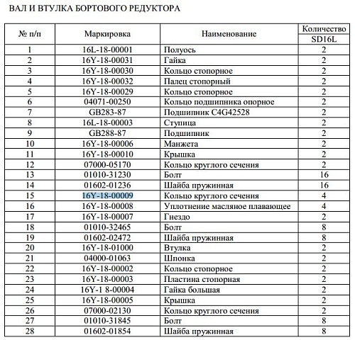 Кольцо 16Y-18-00009 Кольцо 16Y-18-00009