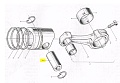 Палец поршневой VG61560030013 Палец поршневой VG61560030013