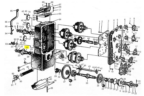 Фланец КПП ZL50G2-03017 Фланец КПП ZL50G2-03017