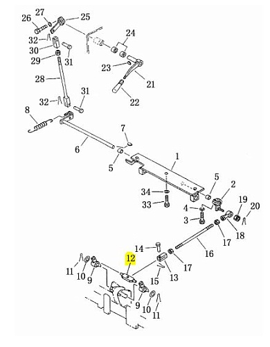 Штанга 154-43-41350 Штанга 154-43-41350